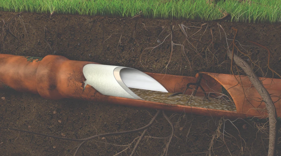 Sewer & Septic Lining Illustration Sewer & Septic Lining Illustration